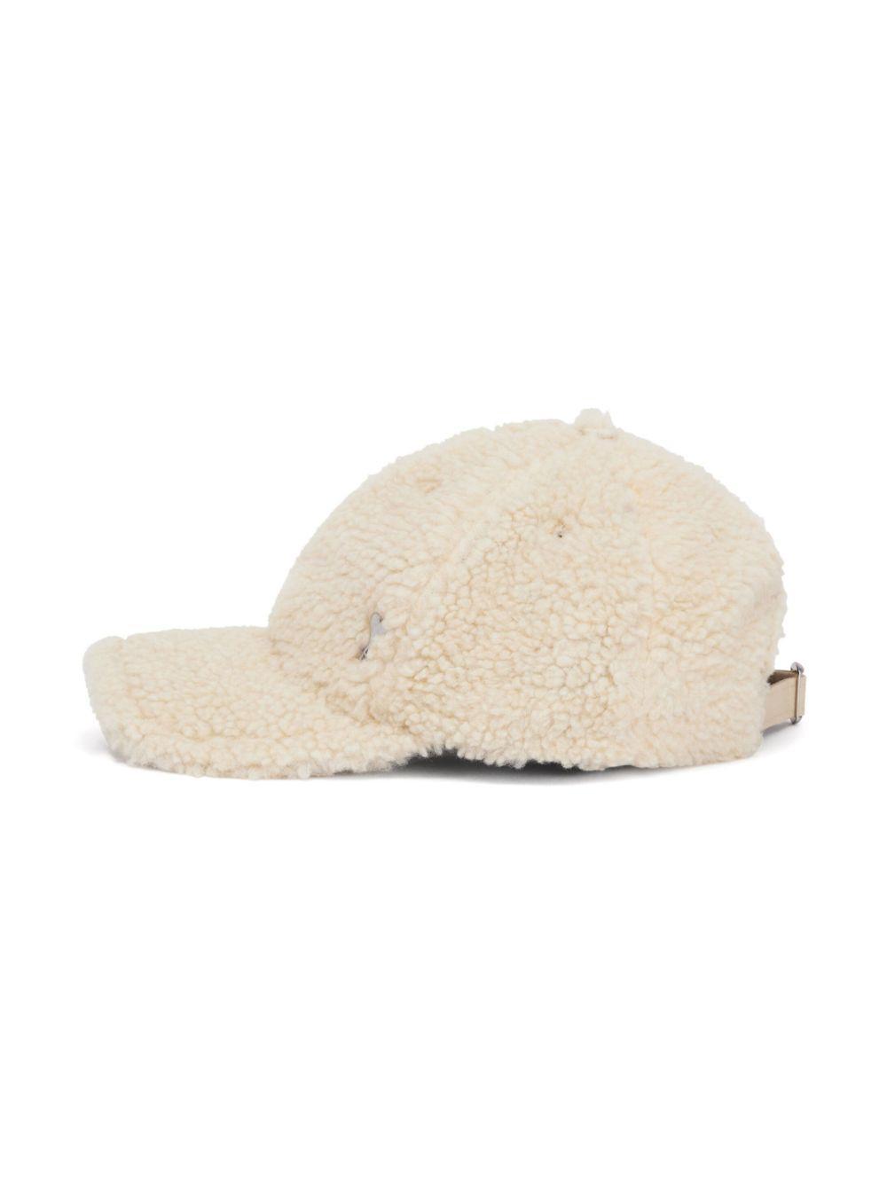 Ami de Coeur-plaque shearling cap Product Image