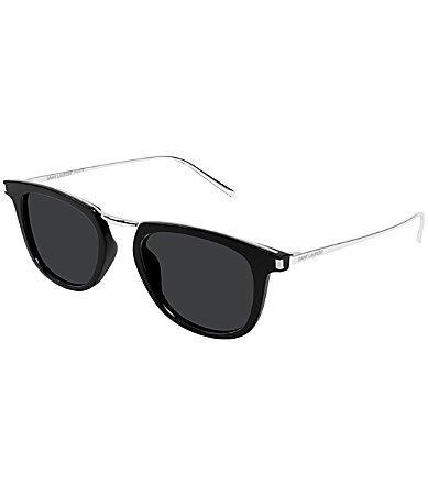 Saint Laurent Womens Corner Angle 50mm Round Sunglasses Product Image