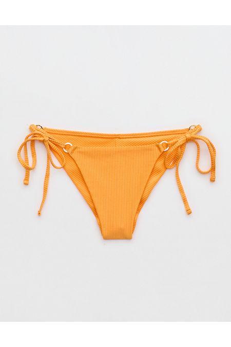 Aerie Shine Rib Cheekiest Tie Bikini Bottom Women's Product Image