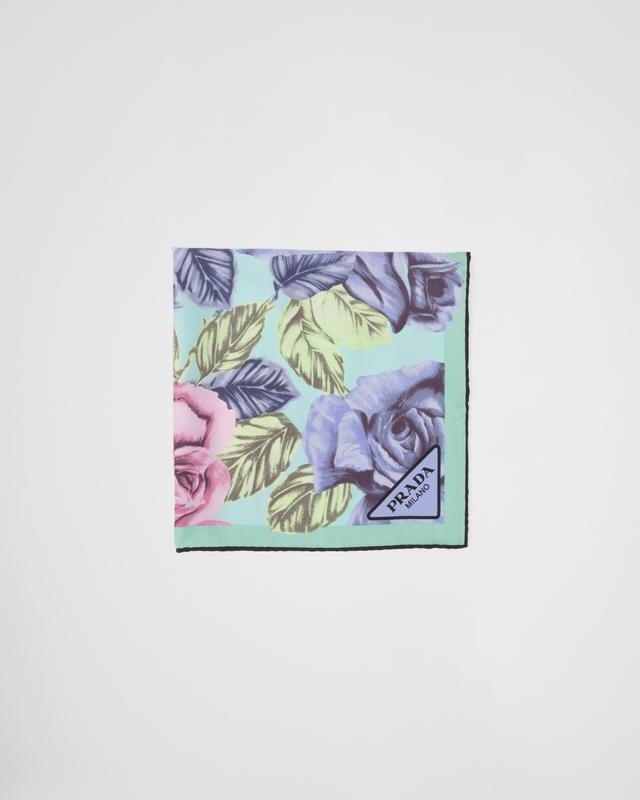 Printed twill scarf Product Image