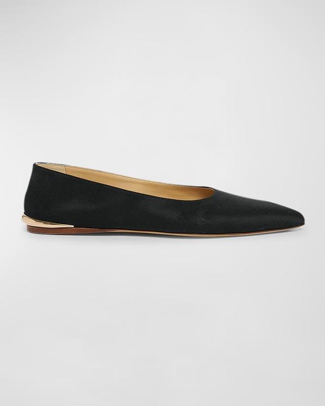 Fleur Leather Ballerina Flats Product Image