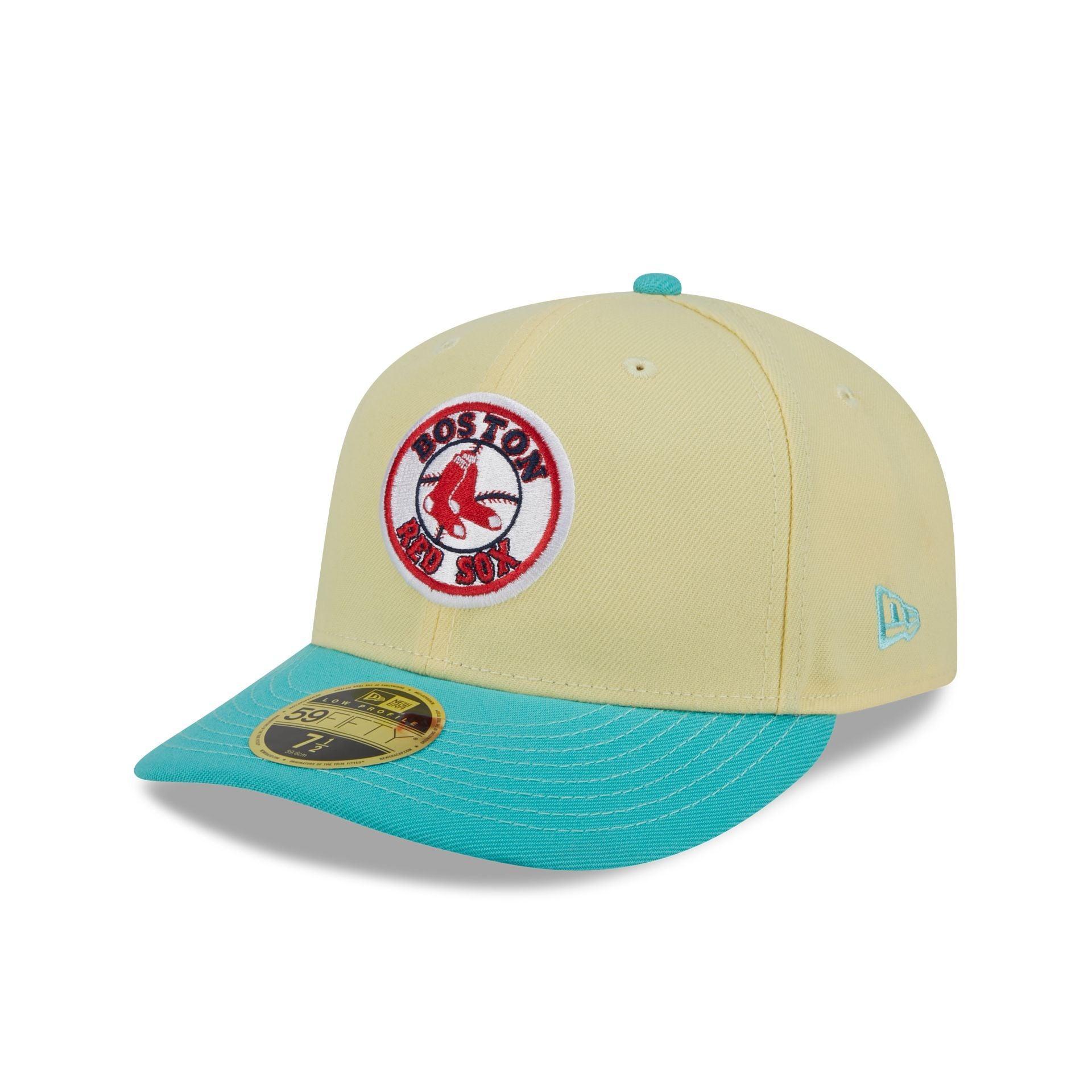 Boston Red Sox Soft Yellow Low Profile 59FIFTY Fitted Hat Male Product Image