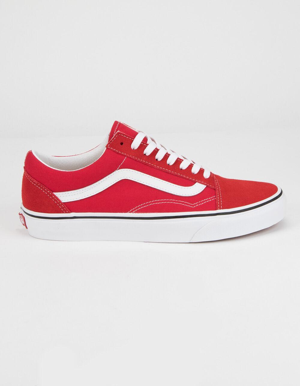 VANS Old Skool Racing Red & True White Shoes Product Image