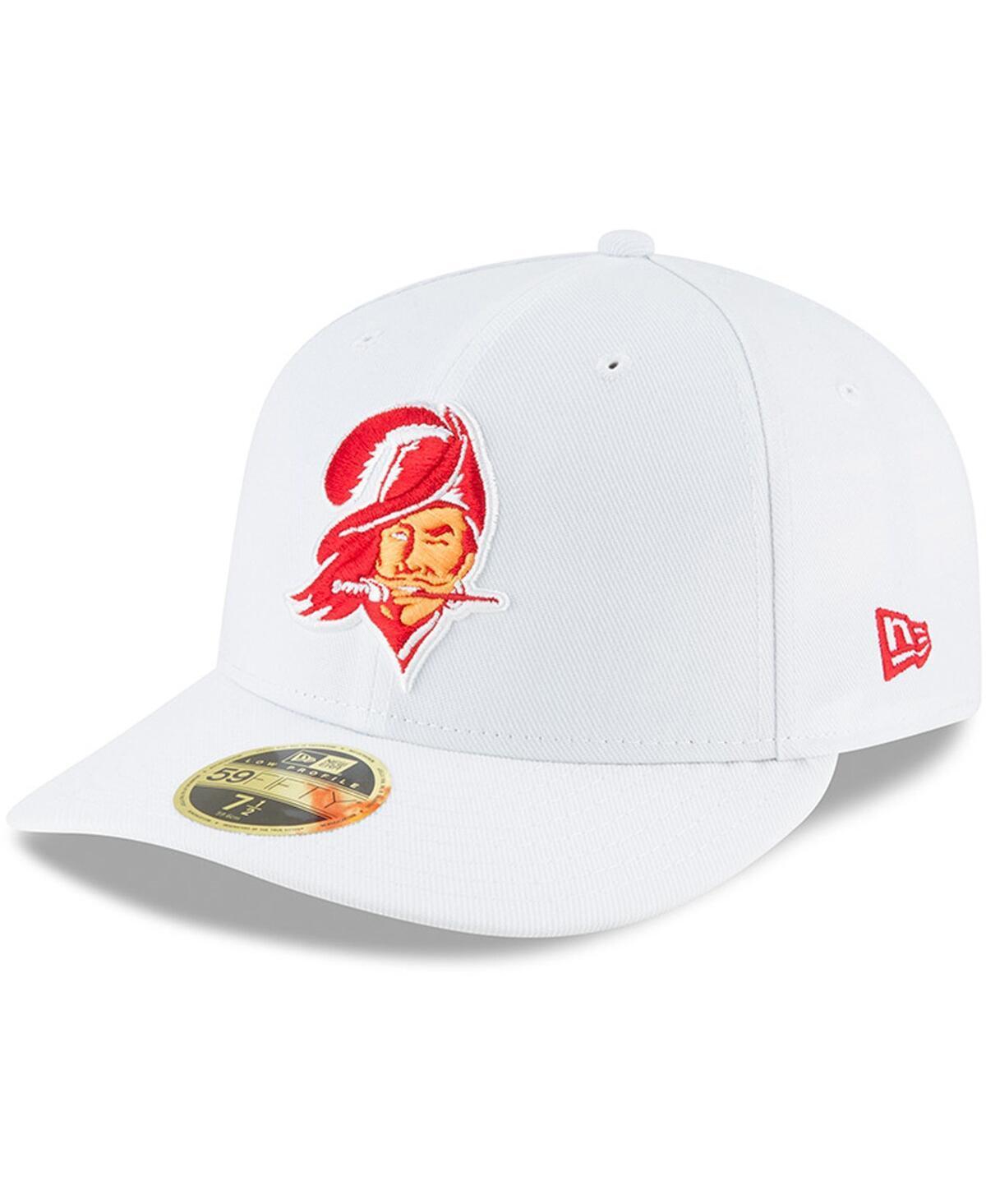 Mens New Era White Tampa Bay Buccaneers Throwback Logo Omaha Low Profile 59Fifty Fitted Hat Product Image