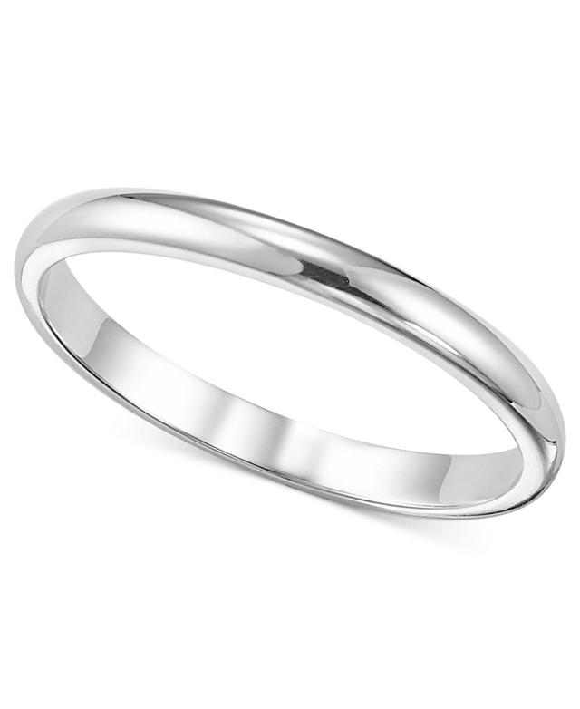 Womens Ring, 2mm Platinum Wedding Band Product Image