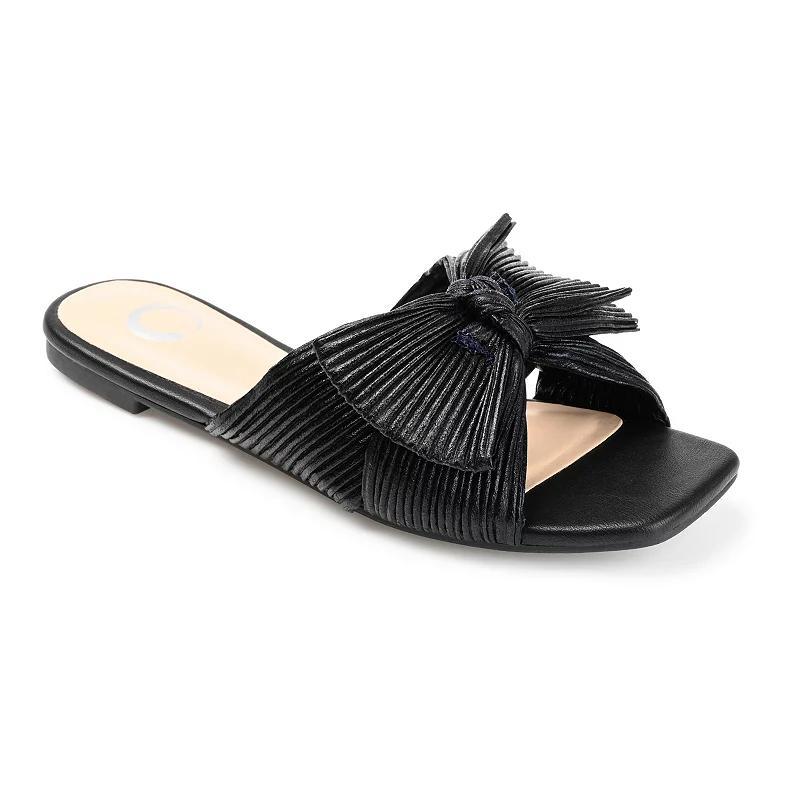 Journee Collection Serlina Womens Tru Comfort Foam Slide Sandal Black Product Image