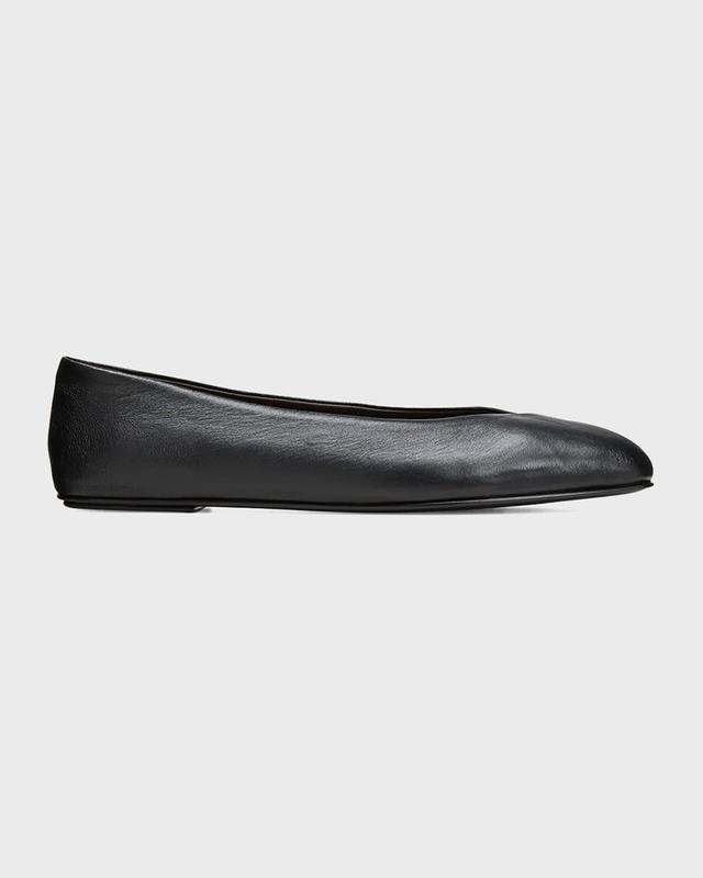 Eva Leather Ballerina Flats Product Image