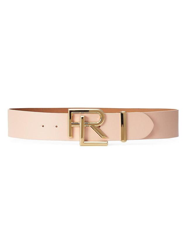 Womens Logo Hardware Leather Belt Product Image