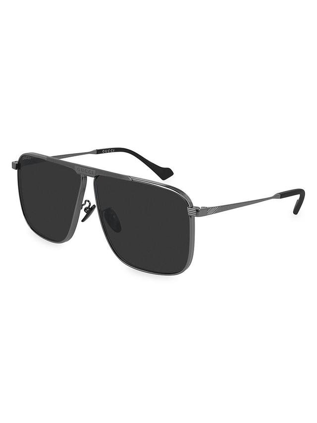 Mens 58MM Aviator Sunglasses Product Image