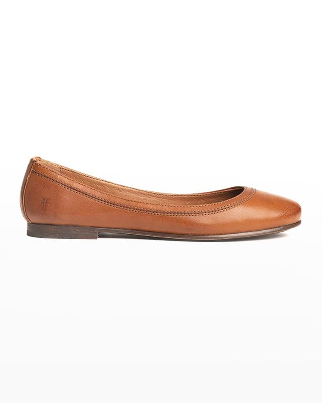 Carson Leather Ballerina Flats Product Image