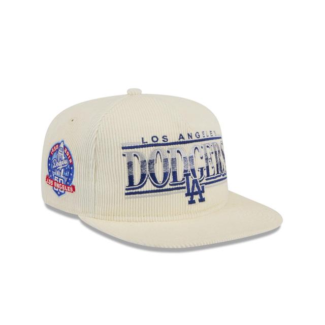 Los Angeles Dodgers Throwback Corduroy Golfer Hat Male Product Image