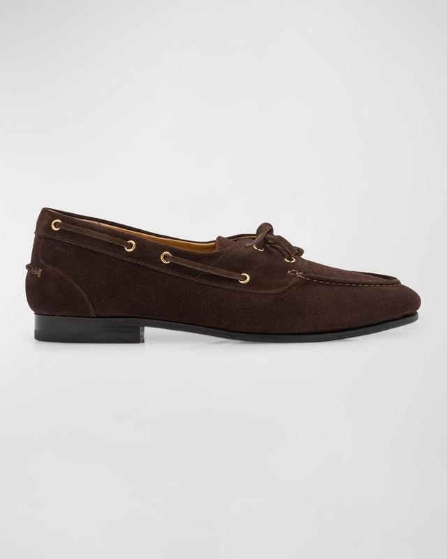 Mens Plume Leather Boat Shoes Product Image