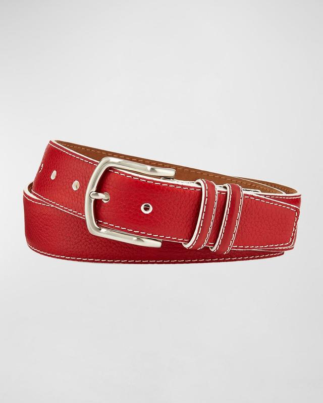 Mens South Beach Pebbled Leather Belt Product Image