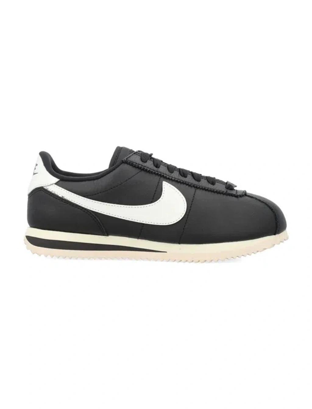 NIKE Cortez 23 Leather Sneakers In Black Sail Product Image