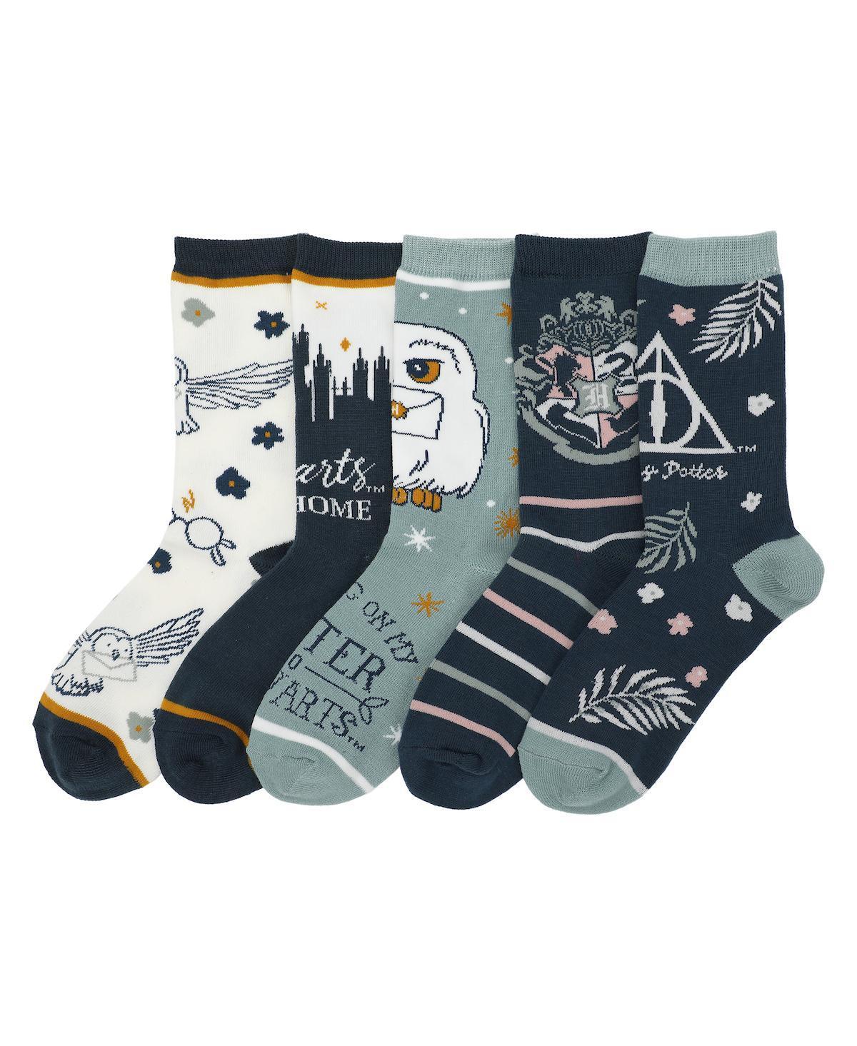 Womens Harry Potter Crew Socks 5-Pack Product Image