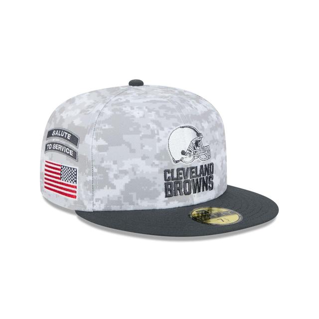 Cleveland Browns 2024 Salute to Service 59FIFTY Fitted Hat Male Product Image