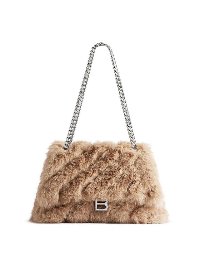 Womens Crush Medium Chain Bag Fake Fur Product Image