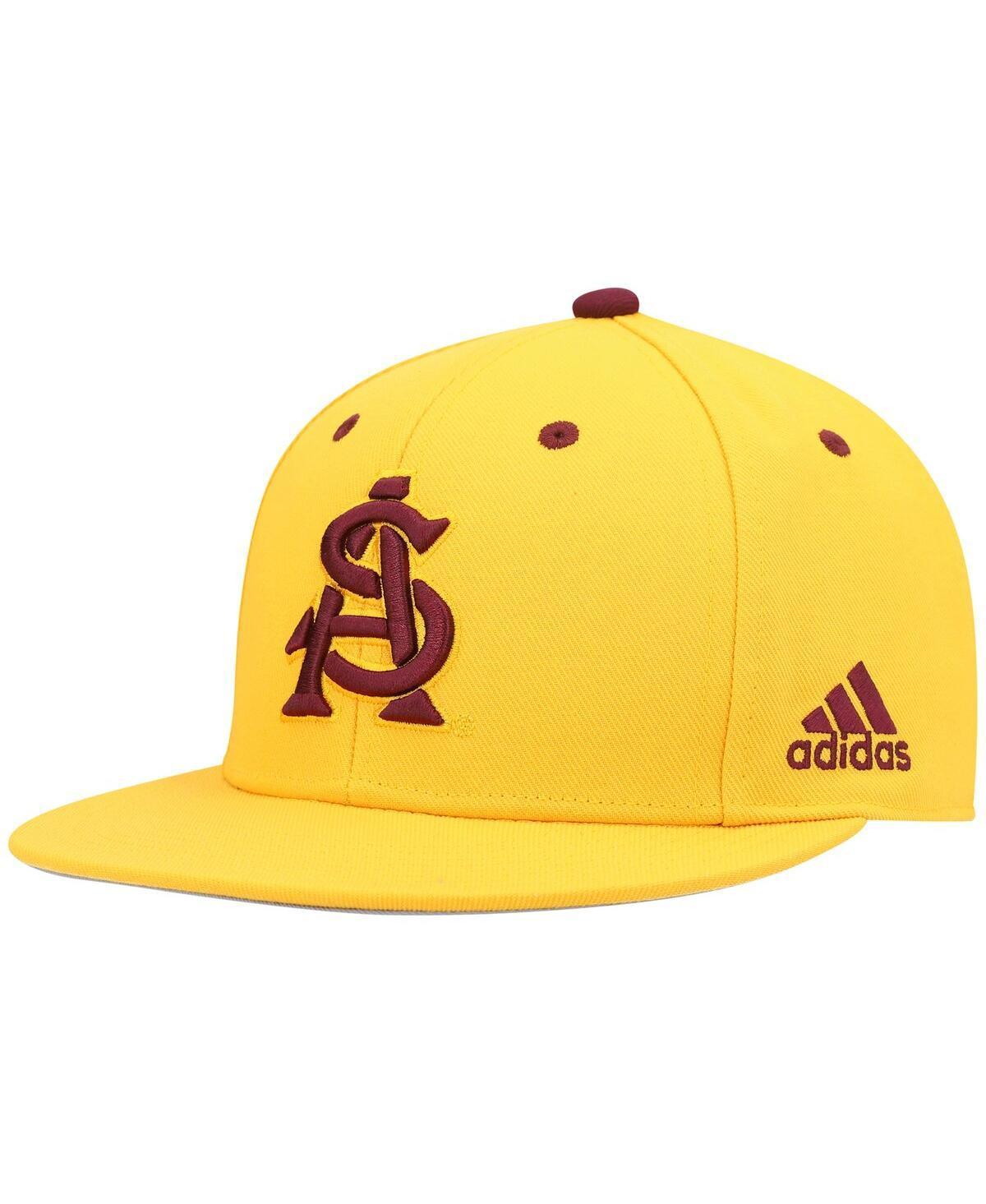 Mens adidas Gold Arizona State Sun Devils Team On-Field Baseball Fitted Hat Product Image