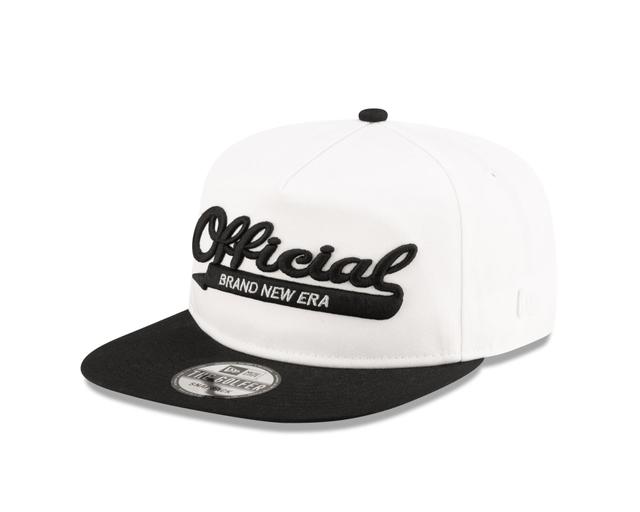 Brand New Era Official College White Golfer Snapback Hat Male Product Image