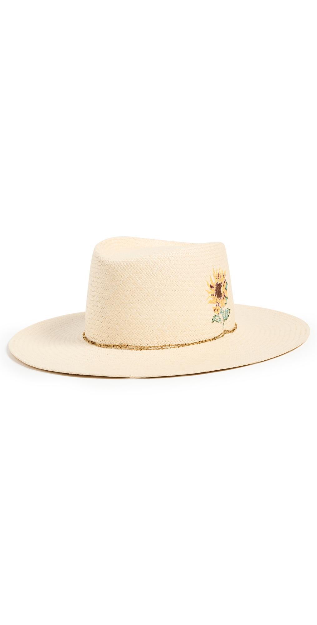 Womens Girasol Embroidered Straw Sunhat Product Image