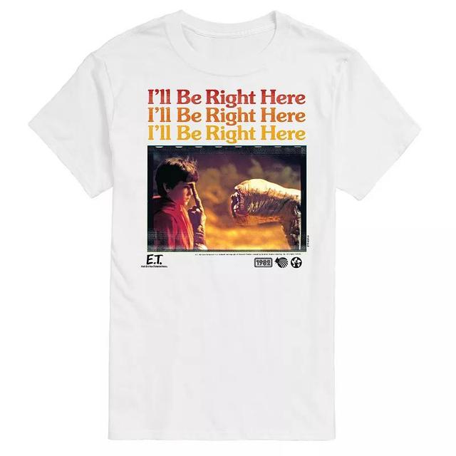 Big & Tall ET Ill Be Right Here Tee, Mens White Product Image