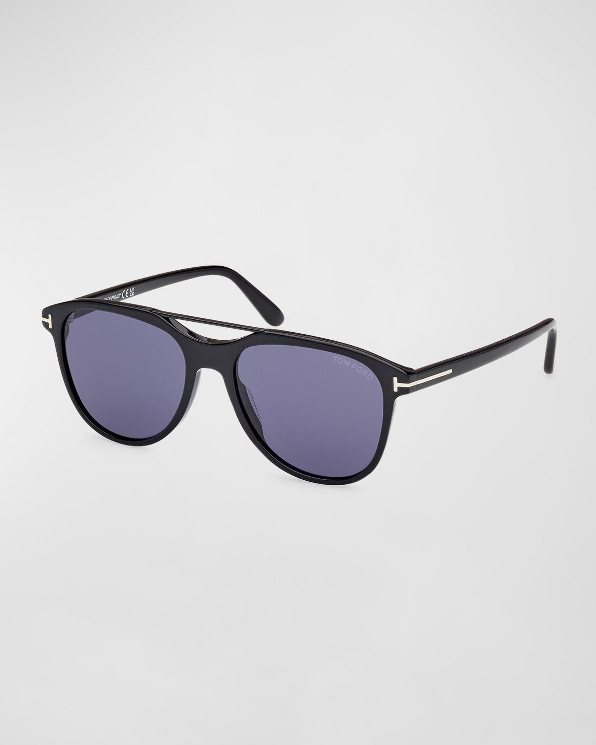 Men's Damian-02 Acetate Oval Sunglasses Product Image