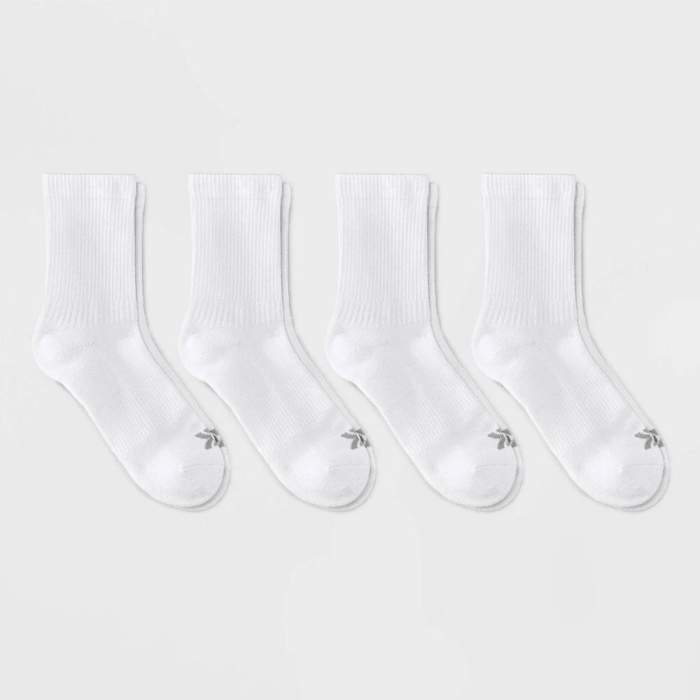 Womens Cushioned Active 4pk Athletic Crew Socks - All In Motion 4-10 Product Image