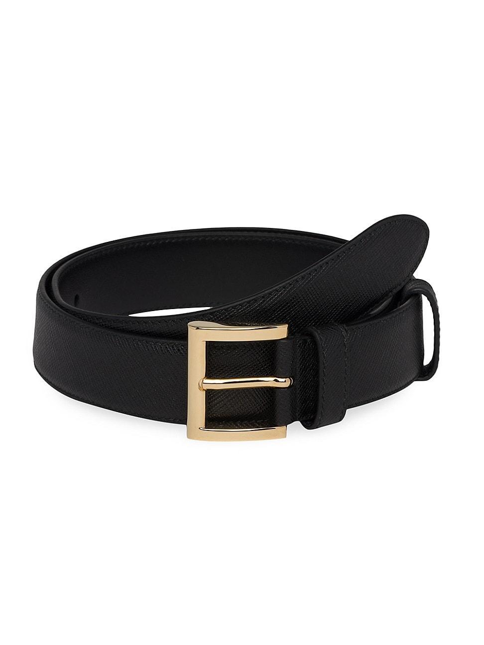 Womens Saffiano Leather Belt product image