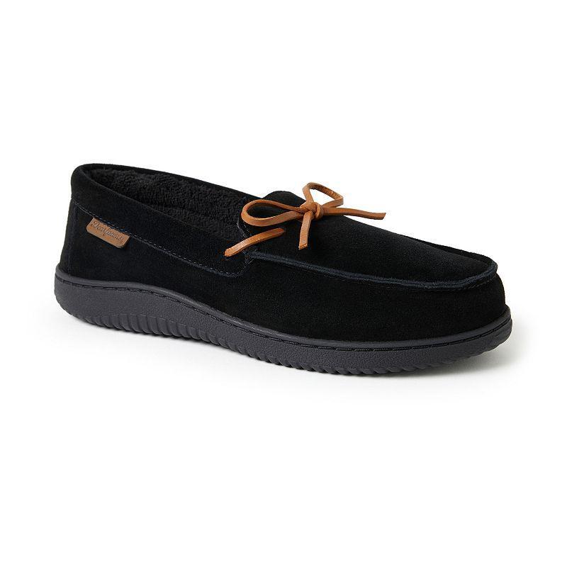 Dearfoams Woodstock Genuine Suede Mens Moccasin Slippers Product Image