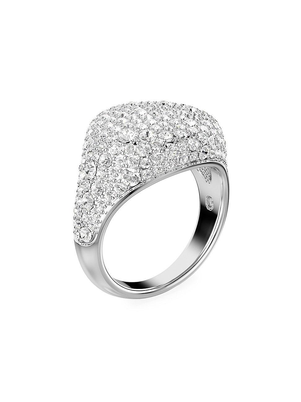 Womens Meteora Crystal Snow Pav Cocktail Ring Product Image