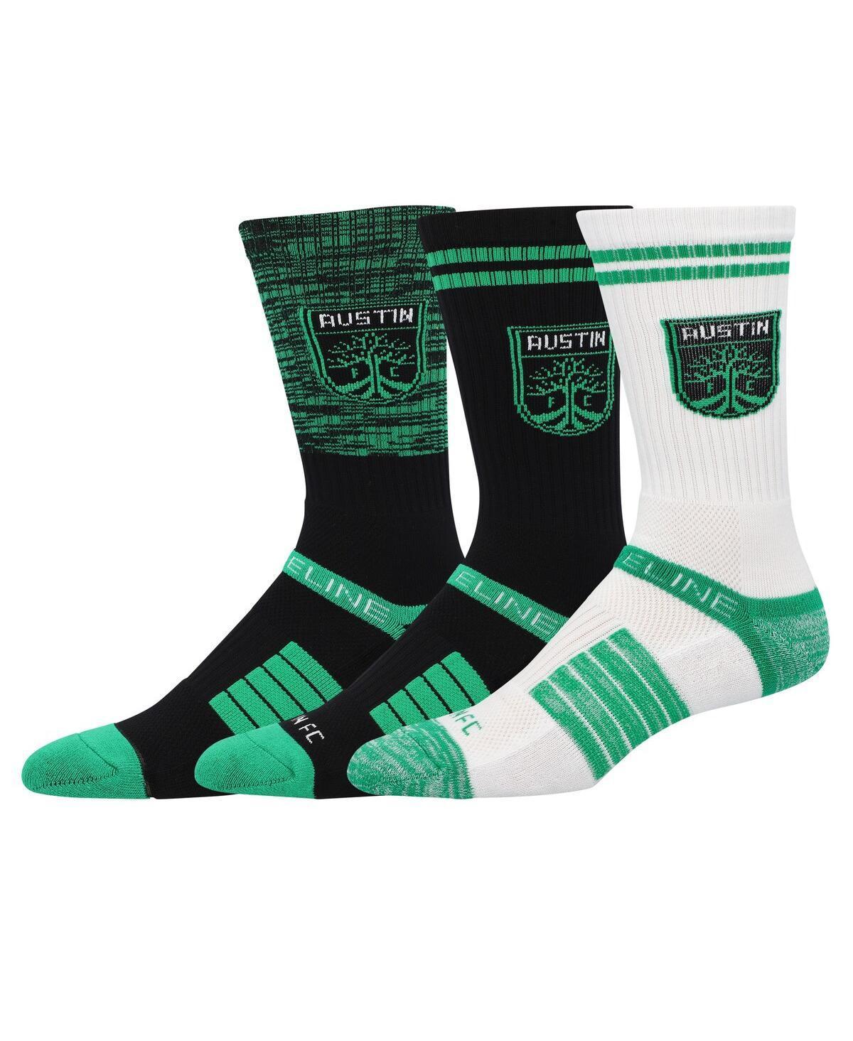 Mens Strideline Austin FC Premium 3-Pack Knit Crew Socks Set Product Image