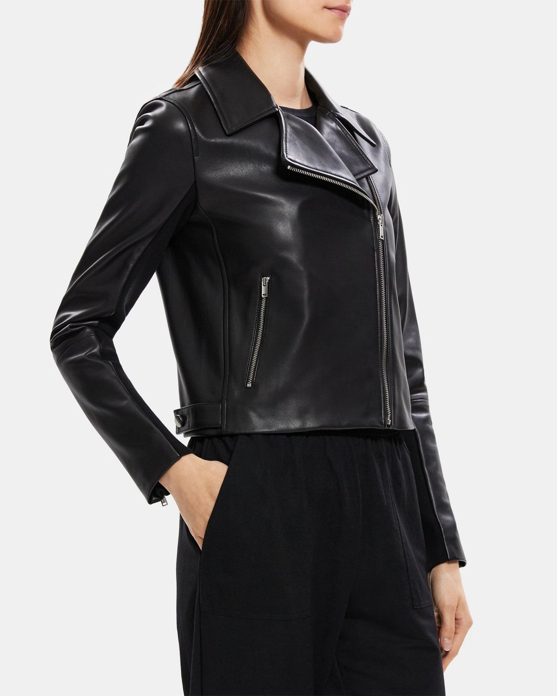 New Moto Jacket in Leather Product Image