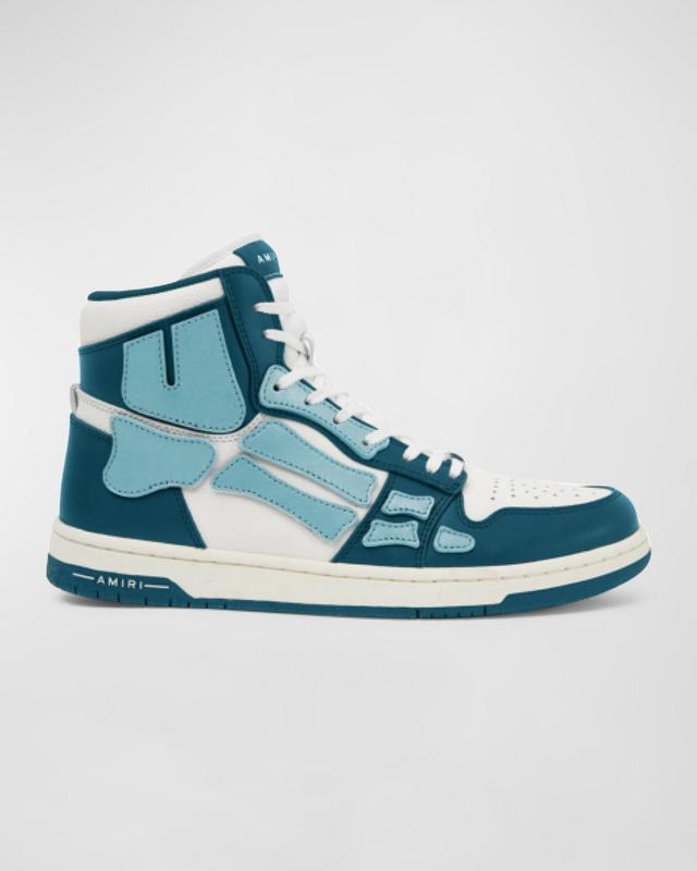 Skel Tricolor Leather High-Top Sneakers Product Image