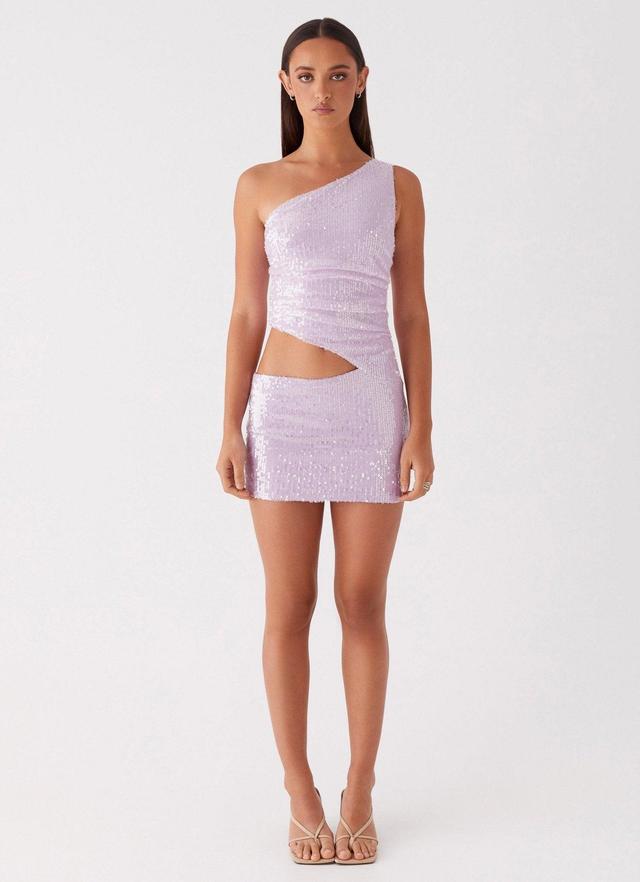 Alannah Sequin Mini Dress - Lilac Product Image