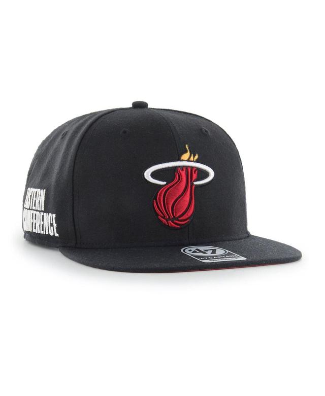 Mens 47 Miami Heat Sure Shot Captain Snapback Hat Product Image