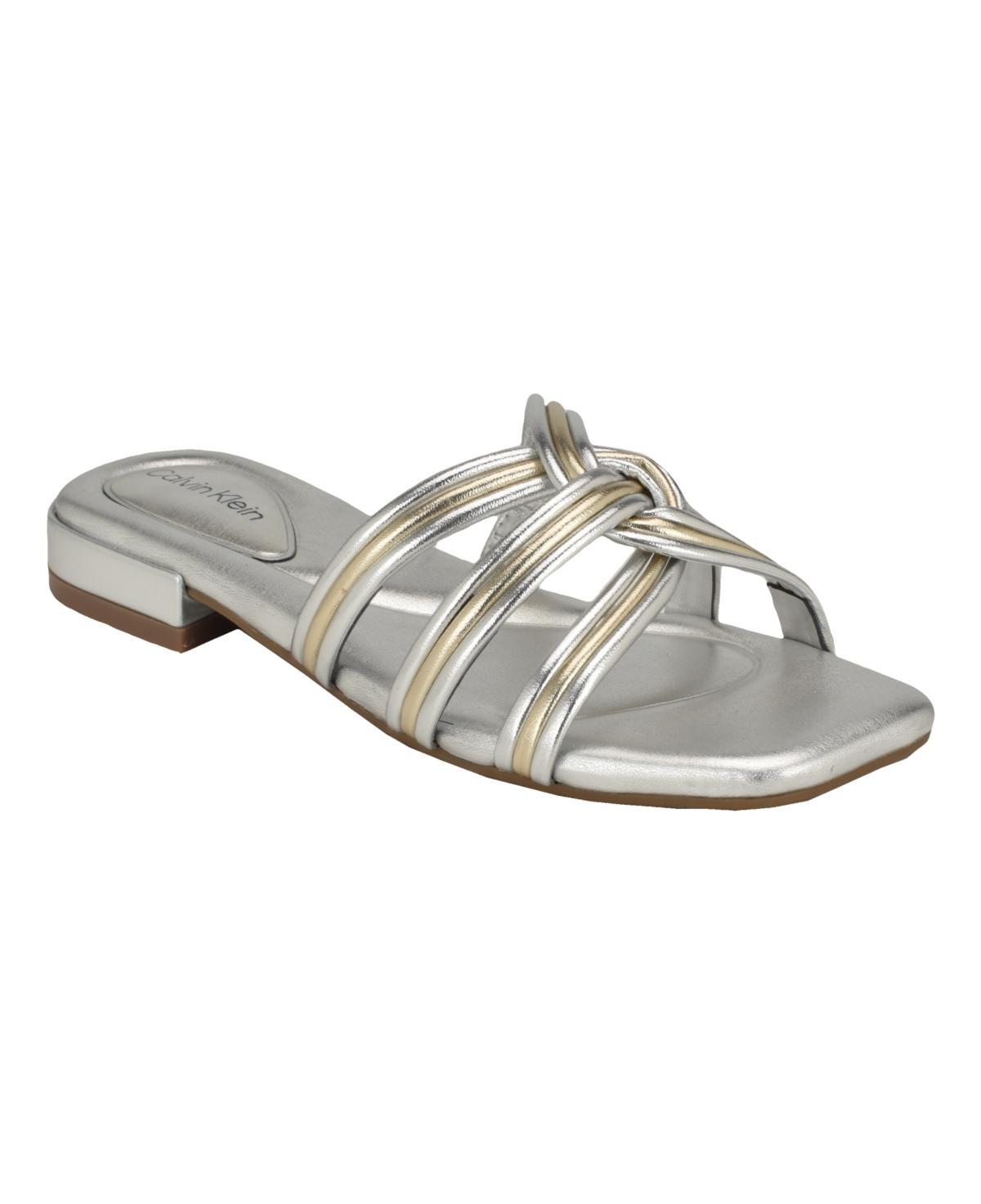 Calvin Klein Womens Tianela Flat Strappy Dress Sandals Product Image