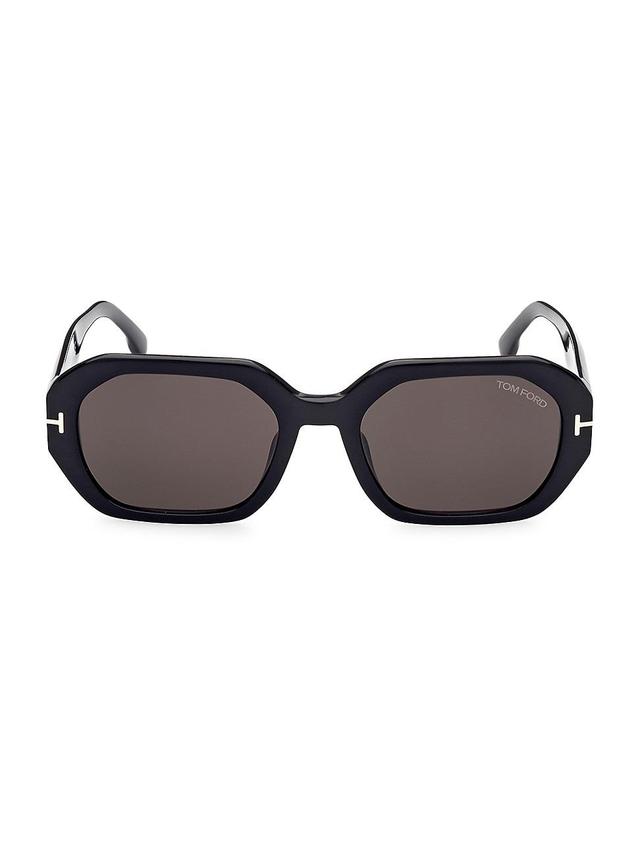 Womens Veronique 55MM Geometric Sunglasses - Black Product Image