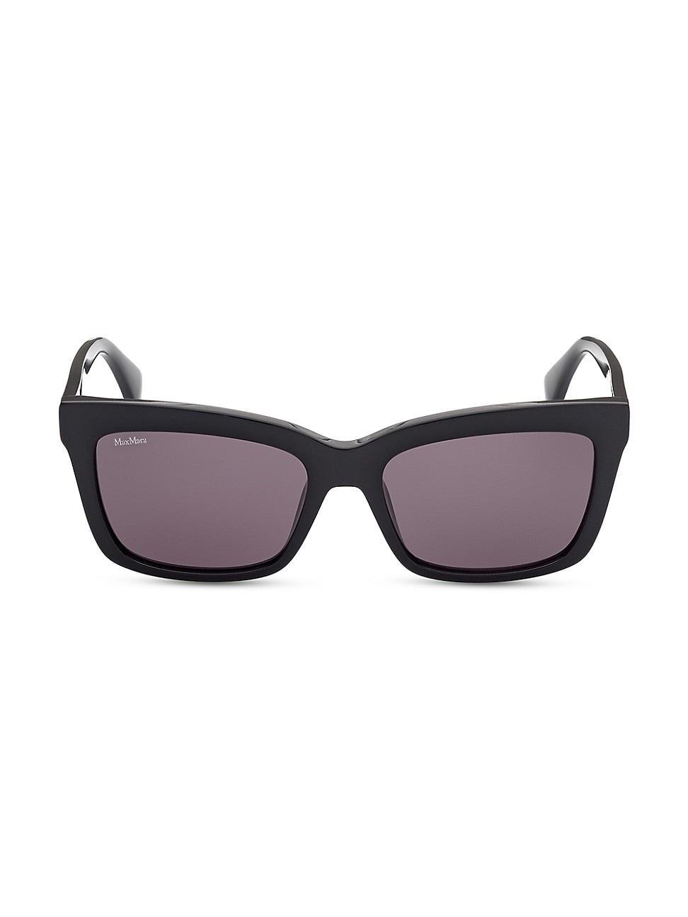 Womens 55MM Rectangular Sunglasses Product Image