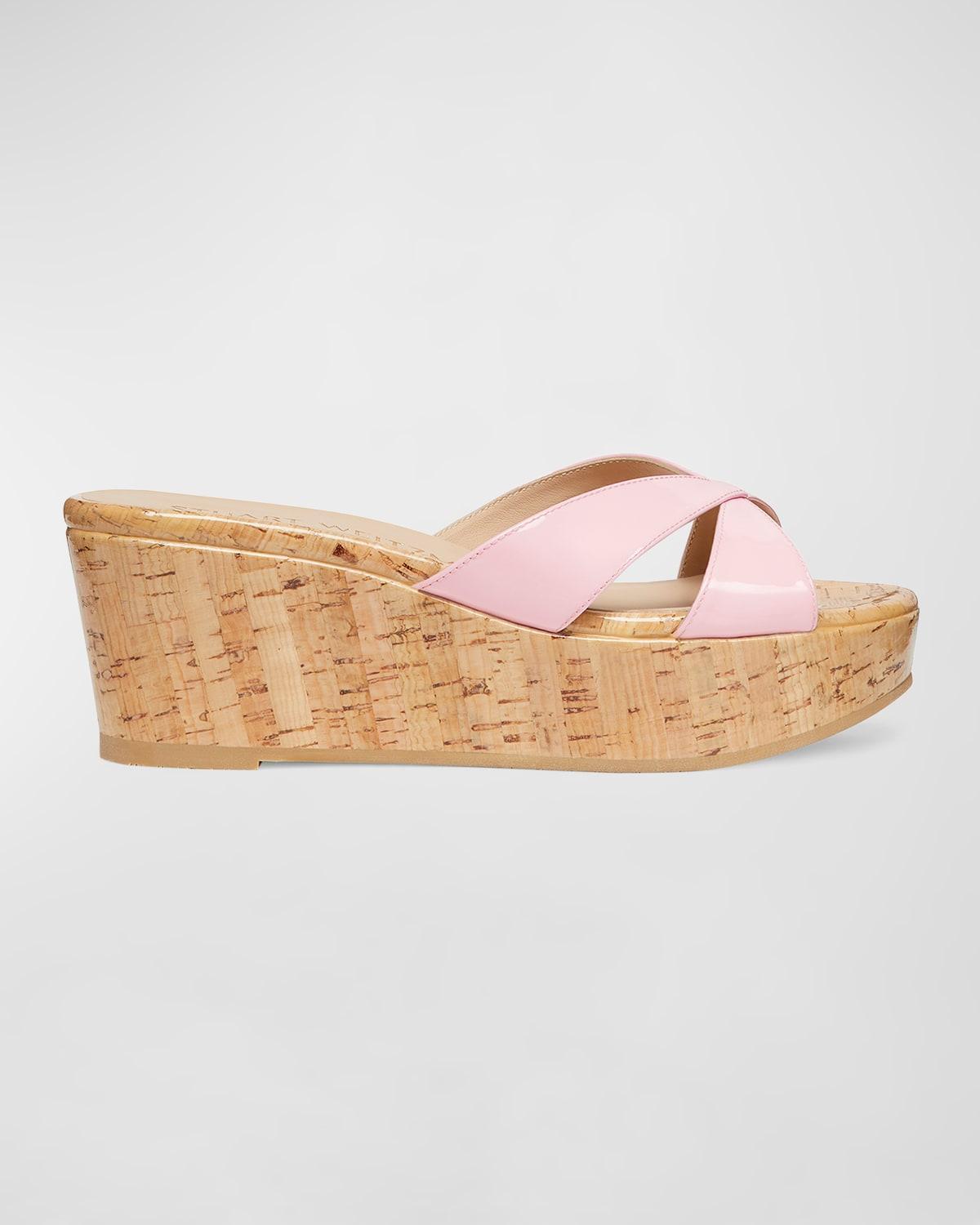 Carmen Patent Slide Wedge Sandals Product Image