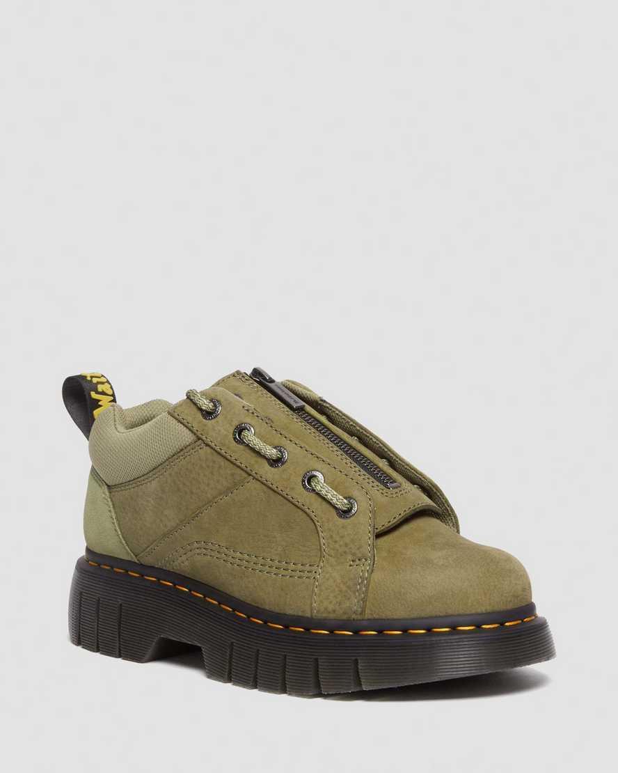 DR MARTENS Woodard Tumbled Nubuck Leather Low Casual Boots Product Image