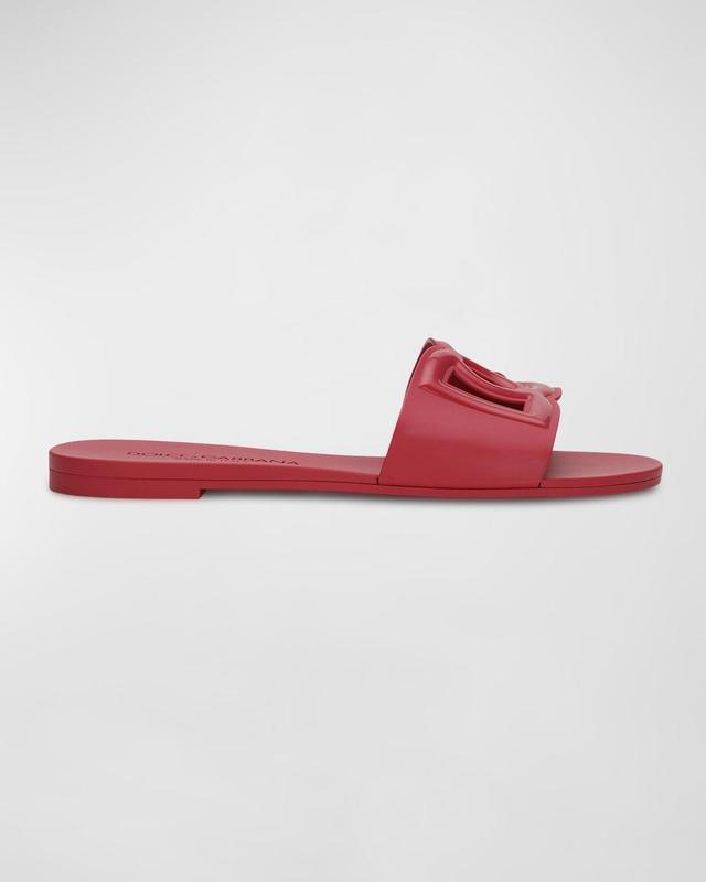 Womens Interlock Logo Rubber Slides Product Image