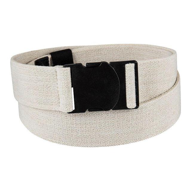 Mens Exact Fit Featherlite Stretch Web Belt with Speed Clip Buckle Grey Gray Product Image