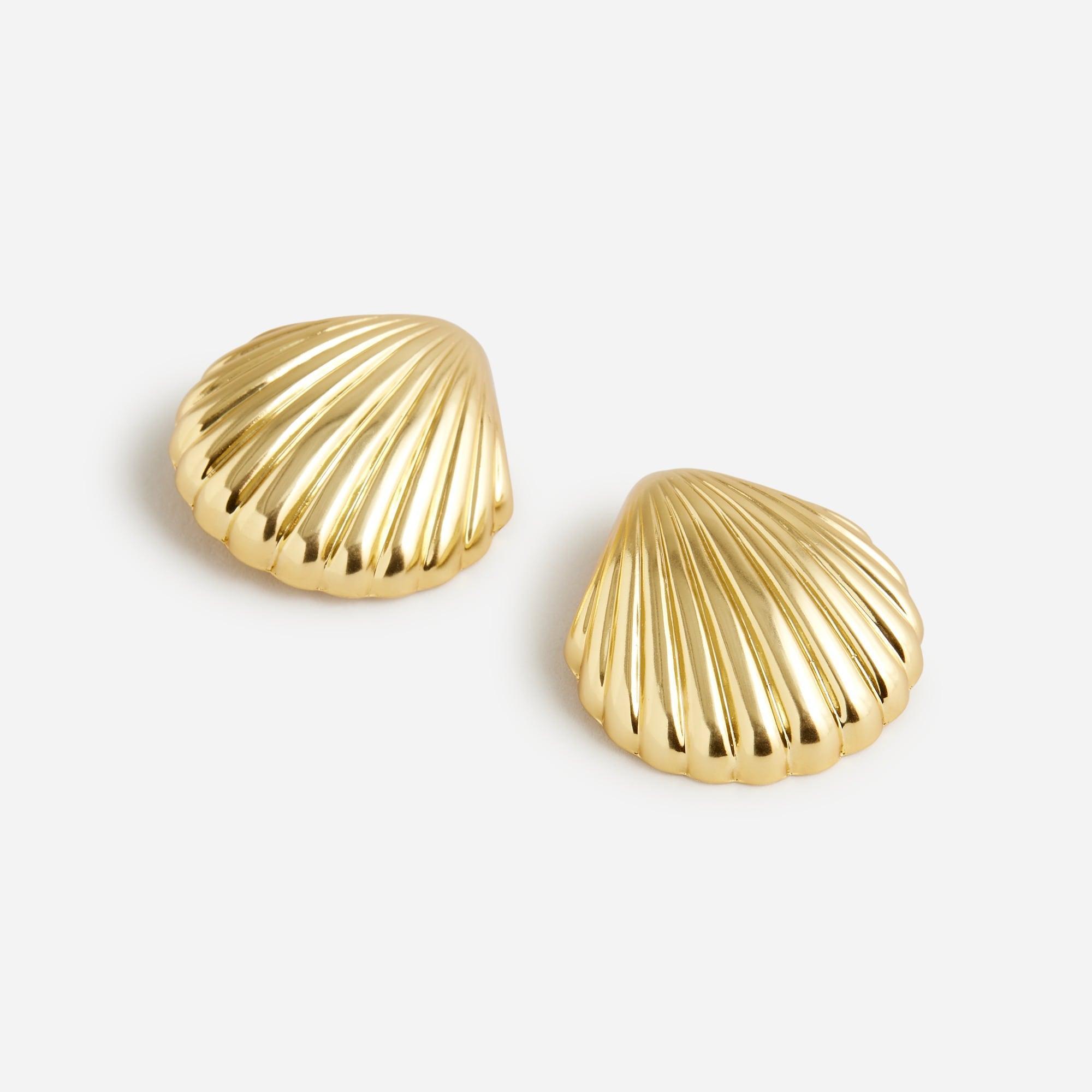 Metallic shell earrings Product Image