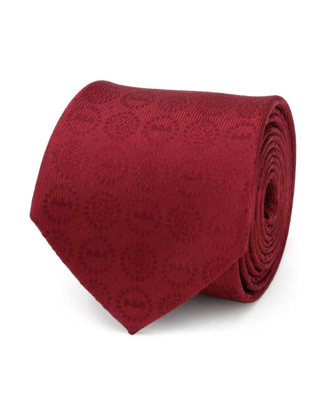 Cufflinks, Inc. DC Comics Batman Burgundy Jacquard Medallion Silk Tie Product Image