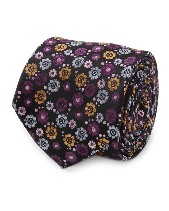 Mens X-Men Floral Silk Tie Product Image