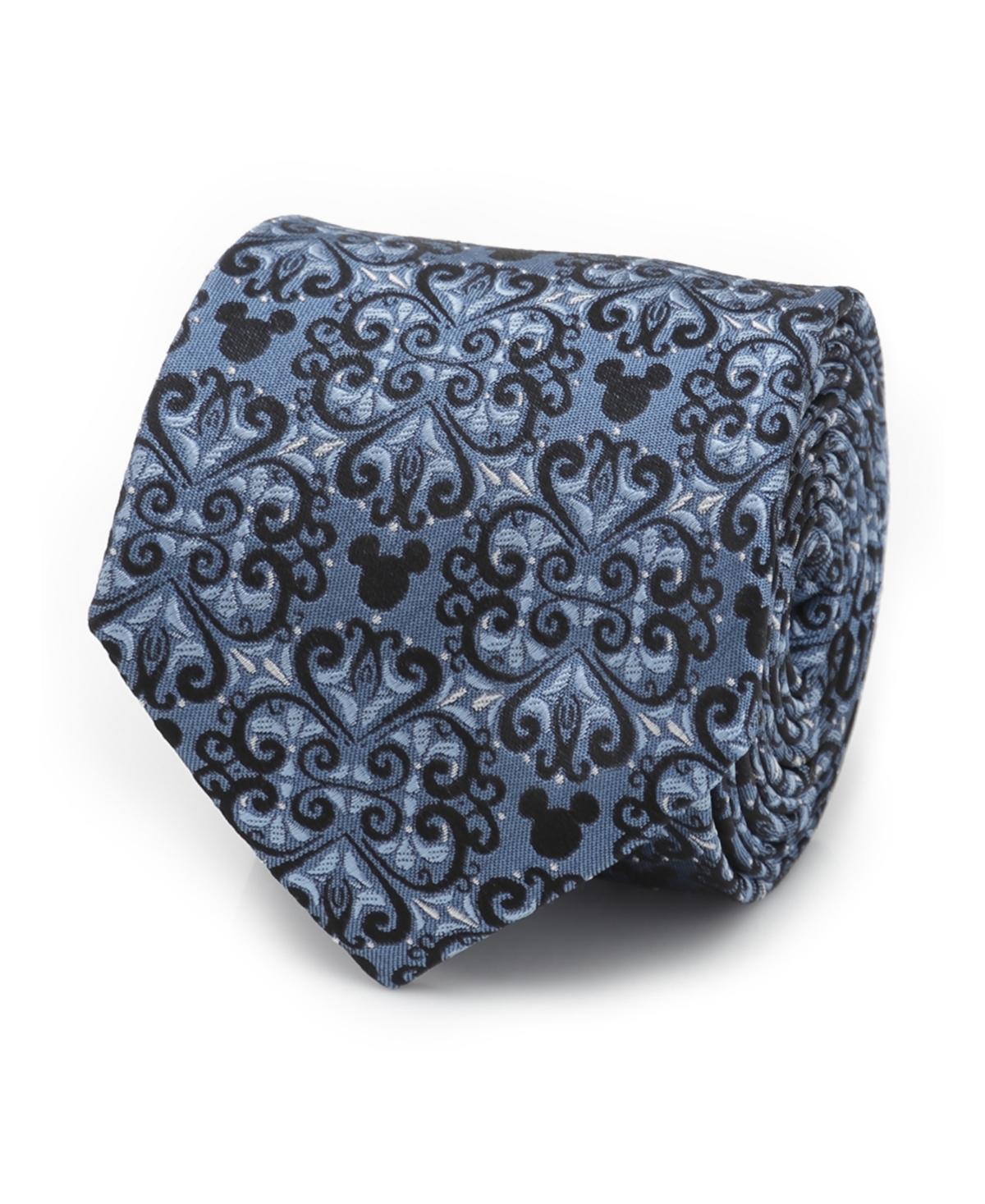 Mens Mickey Mouse Damask Tile Silk Tie Product Image