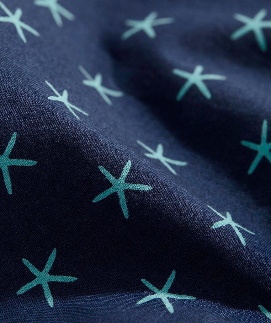 Cotton Madras Short-Sleeve Starfish Shirt Product Image