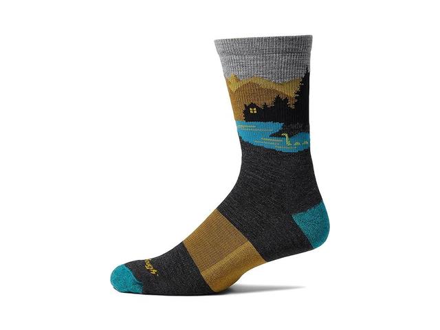 Darn Tough Vermont Close Encounters Micro Crew Midweight with Cushion (Charcoal) Men's Crew Cut Socks Shoes Product Image