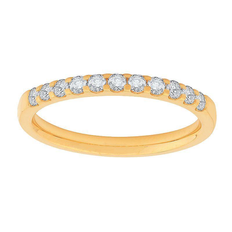 Diamond Medley 14k Gold 1/3 Carat T.W. Lab-Grown Diamond Ring, Womens White Product Image