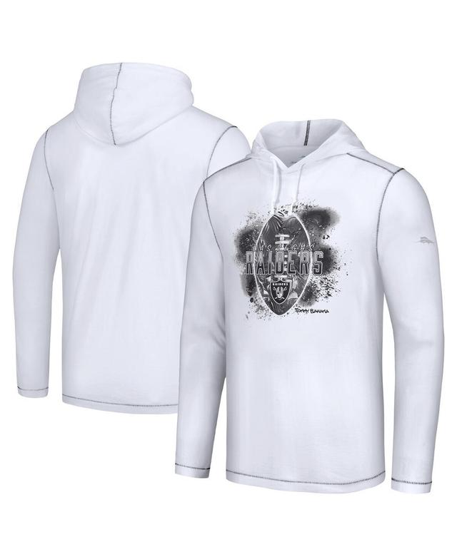 Mens Tommy Bahama White Dallas Cowboys Graffiti Touchdown Pullover Hoodie Product Image